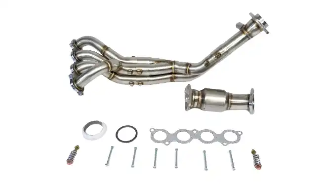 Free Delivery PLM Power Driven K-Series K24 K20 RSX Header with Bolt-On Catalytic Co – SBX Performance