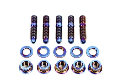 PLM Titanium K-Series Header Manifold Stud Kit K-Series K20 K24 – SBX Performance Worldwide Shipping