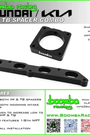 Hassle-Free Returns HYUNDAI/KIA TB AND INTAKE SPACER KIT – SBX Performance