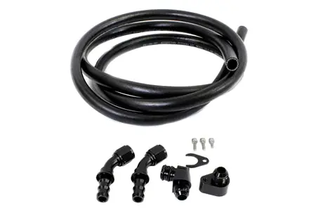 Limited Edition Precision Works Engine Oil Catch Can Fittings with Hose For Mercedes M – SBX Performance