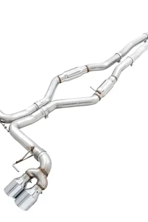 AWE Tuning 2019+ BMW M340i (G20) Track Edition Exhaust - Quad Chrome Silver Tips New Release