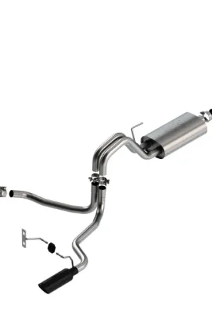 Borla F-150 2021 3.3L CC SB EC STB XL/XLT/Lariat/KR/Plnm/LTD 3/2.25 SRE Cat-Back ATAK Black CHR Tips New Release