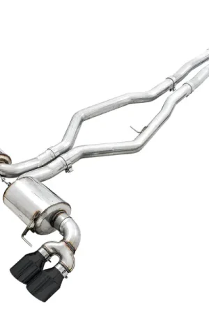 Save Now AWE Tuning 2019+ BMW M340i (G20) Non-Resonated Touring Edition Exhaust - Quad Diamond Black Tips