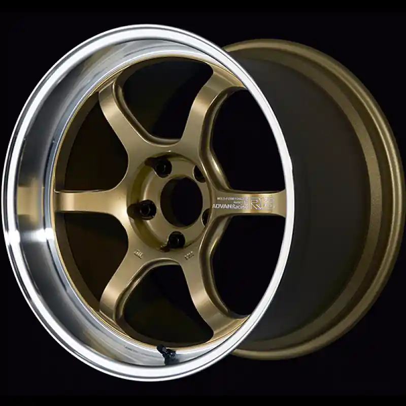 Next Day Delivery Advan R6 18x9.5 +12 5-114.3 Machining & Racing Brass Gold Wheel