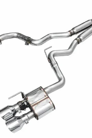 AWE 2024 Ford Mustang Dark Horse S650 RWD SwitchPath Catback Exhaust w/ Quad Chrome Silver Tips Best Price