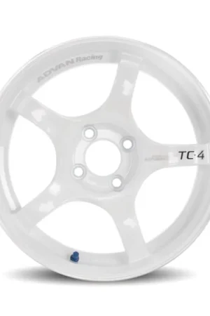 Advan TC4 18x10 +25 5-114.3 Racing White and Ring Wheel Buy Today