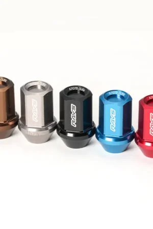 Rays Dura-Nut L37 Straight Type 6H 12x1.25 Lug Nut Set 20 Lug 4 Lock Set - Orange Top Pick