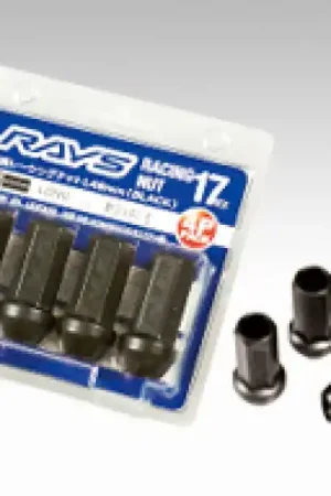 Rays 17 Hex L48 Racing Nut 12x1.25 - Black (4 Pieces) Shop Now