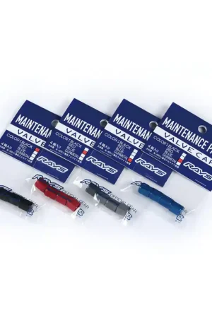 Rays Aluminum Air Valve Cap Set - Red Best Price