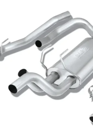 Borla 09-13 Dodge RAM 1500 5.7L CC/SB w/Fact Sngl Exh C/B 3x2.5in Single Round Rolled Split Rear While Supplies Last