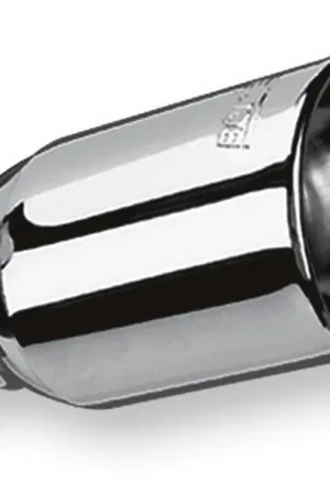 Borla Universal Polished Tip Single Oval Rolled Angle-Cut w/Clamp (inlet 2 1/4in. Outlet 3 5/8 x 2 1 Limited Offer