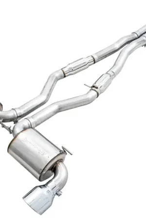 AWE 2020 Toyota Supra A90 Resonated Touring Edition Exhaust - 5in Chrome Silver Tips Order Now