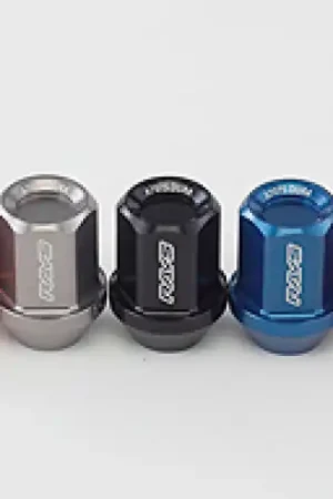 Worldwide Shipping Rays Dura-Nut L32 Straight Type 12x1.25 Lug Nut Set 16 Lug 4 Lock Set - Gunmetal