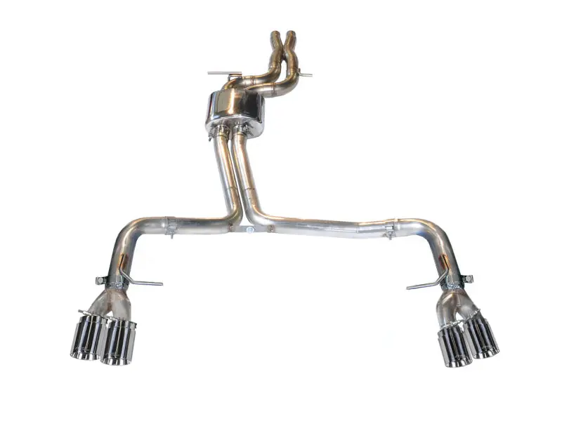 AWE Tuning Audi B8.5 S5 3.0T Track Edition Exhaust - Chrome Silver Tips (102mm) Best Seller
