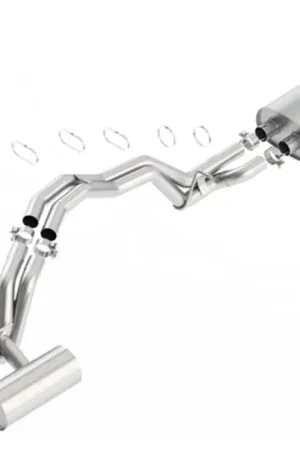 Luxury Borla 2018 Lincoln Navigator 3.5L A/T 2WD/4WD Touring 2.5in Catback Exhaust w/Black Chrome Tips