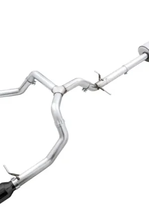 Modern AWE Tuning 4th Gen GM 1500 5.3L 0FG Catback Split Rear Exit (Flat Bumper) - Dual Diamond Tips