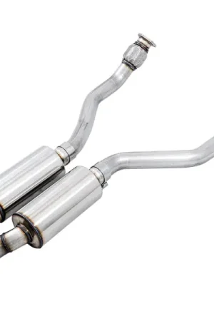 Professional Grade AWE Tuning Audi B8 4.2L Resonated Downpipes for RS5
