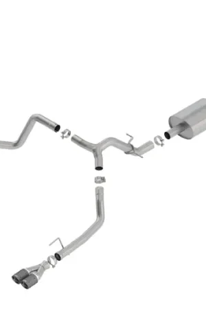 Low Price Borla 2019 Chevy Silverado 1500 5.3L V8 CC SB 147.4in WB S-Type Cat-Back w/ Quad CF Round Tips