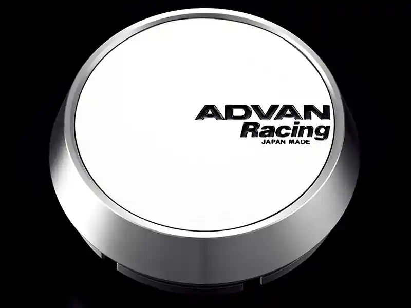 Advan 73mm Middle Centercap - White/Silver Alumite Limited Offer