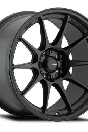 Konig Dekagram 19x8.5 5x114.3 ET30 Semi-Matte Black High Quality