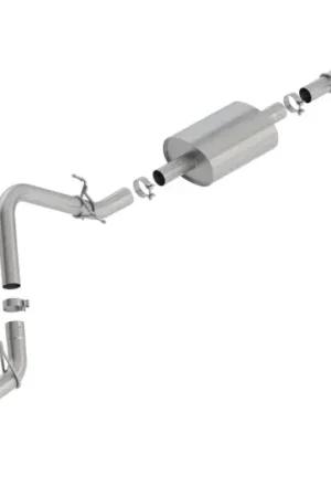 Modern Borla 2019 Silv/Sierra C/B Exh S-Type 1500 5.3L V8 2DR REG. CAB, STD. BED WB 126 Blk Chrome Tip