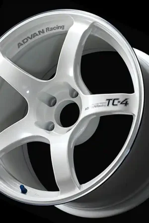 Secure Checkout Advan TC4 18x8.5 +51 5-114.3 Racing White Metallic & Ring Wheel