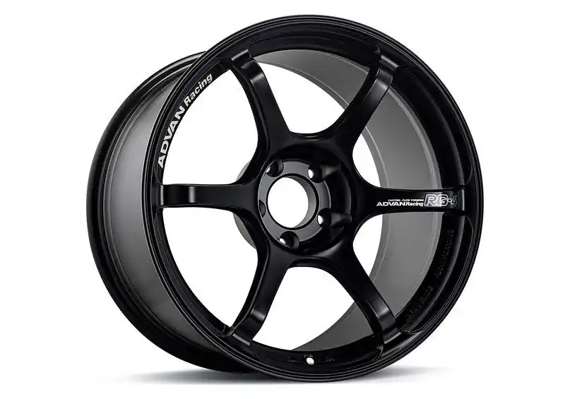 Advan RG-4 18x9.5 +12 5-114.3 Semi Gloss Black Wheel Buy Today