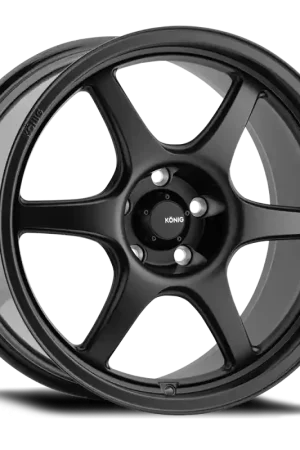 Konig Hexaform 17x8 4x100 ET45 Matte Black Weekend Sale