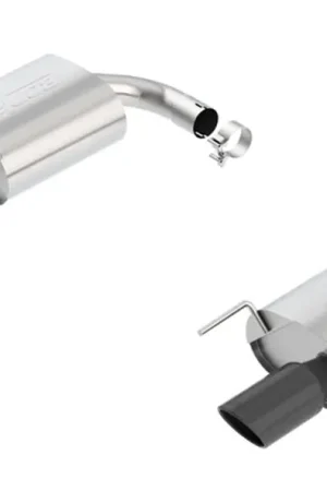Borla S-Type Rear Section 15-17 Ford Mustang GT 5.0L V8 MT/AT 2.5in pipe 4in tip (Black Chrome) Seasonal Sale