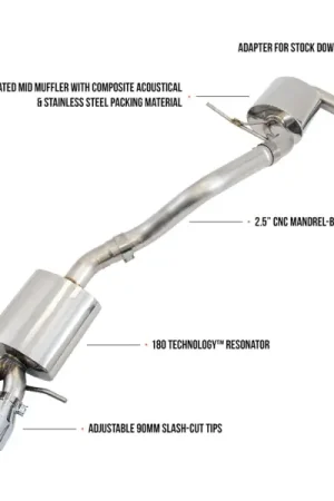 Markdown AWE Tuning Mk5 Jetta 2.0T - GLI Touring Edition Exhaust - Polished Silver Tips