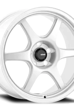 Konig Hexaform 18X8.5 5X114.3 ET43 Gloss White Flow Formed Top Rated