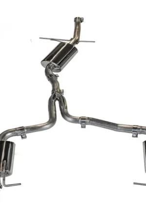 Shop Now AWE Tuning Audi B8 A5 2.0T Touring Edition Exhaust - Dual Outlet Polished Silver Tips