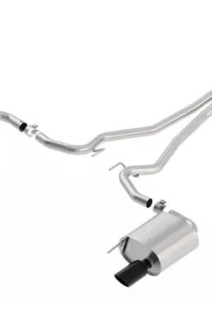 Borla 15-17 Ford Mustang EcoBoost 2.3L EC-Type Cat Back Single Round 4.0in OD 9.5in L Tips Exhaust Exclusive