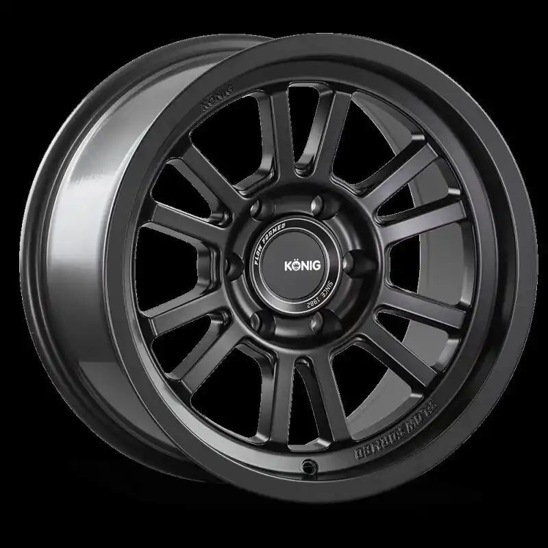 Konig HT1 17X9 5X127 ET-12 Matte Black Today Only