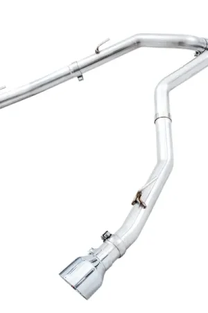 Certified AWE Tuning 09-18 RAM 1500 5.7L (w/Cutouts) 0FG Dual Rear Exit Cat-Back Exhaust - Chrome Silver Tips