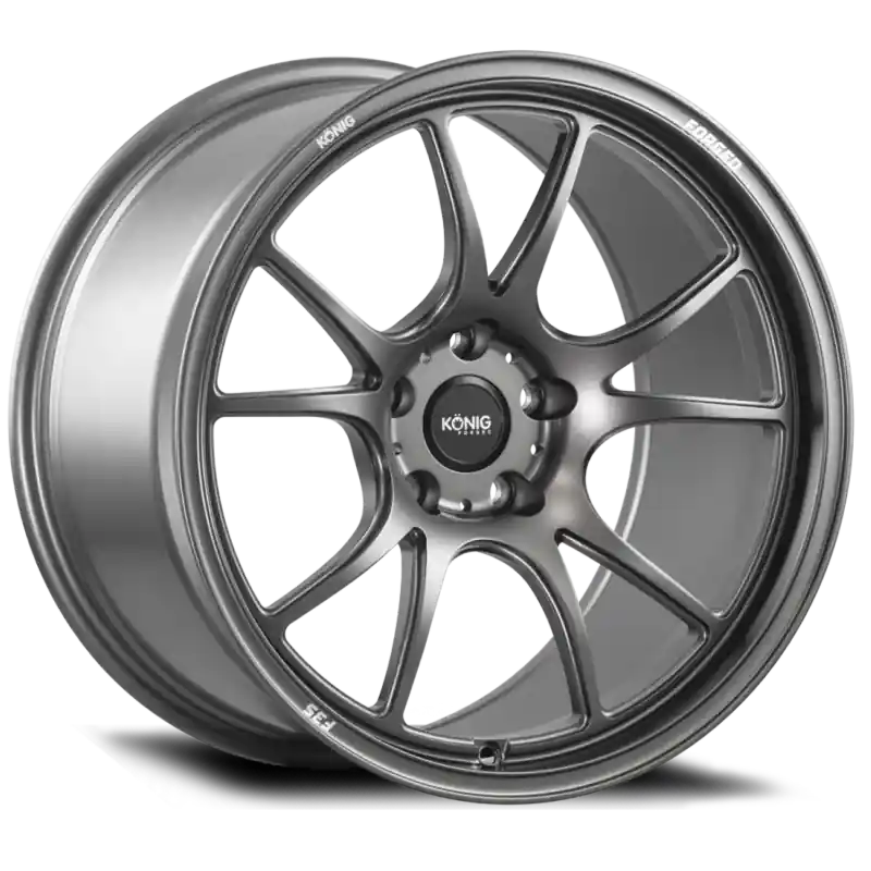 Weekend Sale Konig Forged F3S 17X9 5X100 ET42 Satin Charcoal Knurled Bead