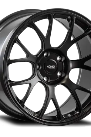 Konig Forged F1M 18X9.5 5X120 ET35 Satin Black Knurled Bead Best Price
